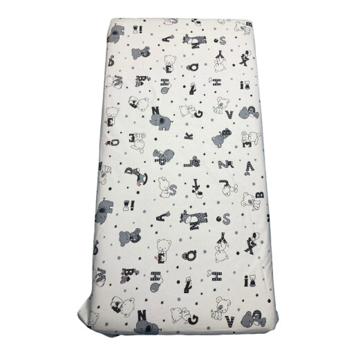 Set 3 piese pat 160x80 cm cu cearsaf paturica si perna litere nazdravane