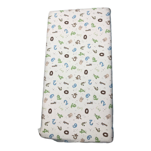Set 3 piese pat 140x70 cm cu cearsaf paturica si perna cifre nazdravane