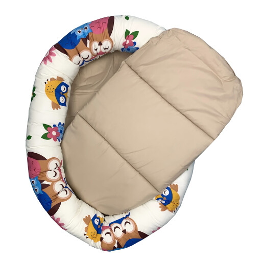 Cuib baby nest bebelusi forma ovala Bufnite cu maro