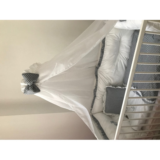 Lenjerie Personalizata cu aparatori Super Groase, baldachin si suport pat Combinatii de materiale