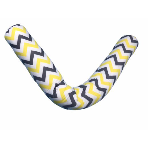 Perna cilindru 1,6m Deseda Zig Zag galben-negru