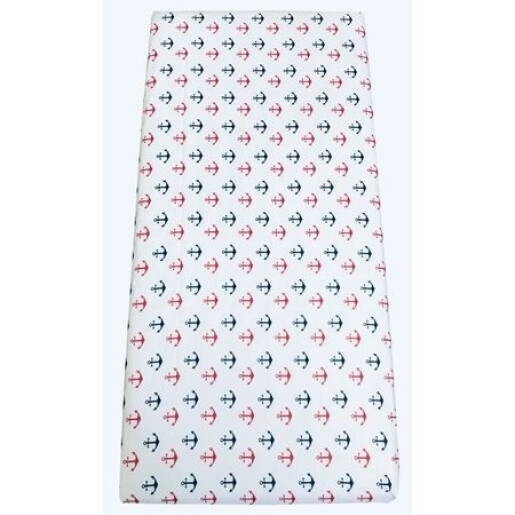 Cearsaf cu elastic roata cu imprimeu Ancore-160*80 cm