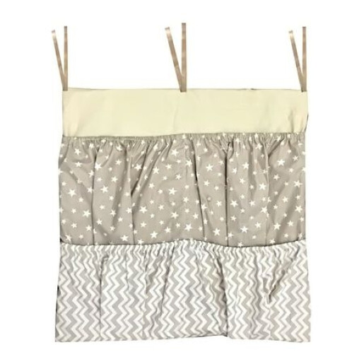 Buzunar organizator patut bebe 60x60 cm Deseda Stelute bej