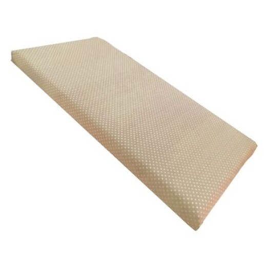 Cearsaf cu elastic pe colt cu imprimeu Buline albe pe crem-140*70 cm