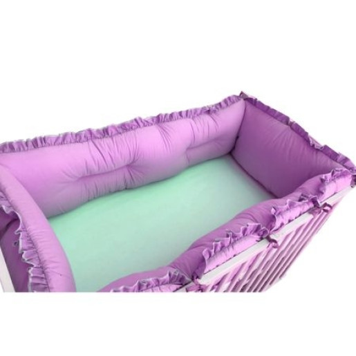 Set aparatori protectii laterale Super groase, pat 120x60 cm Deseda - Violet