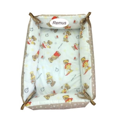 Reductor Personalizat Bebe Nest Deseda Ursuleti la ski pe crem