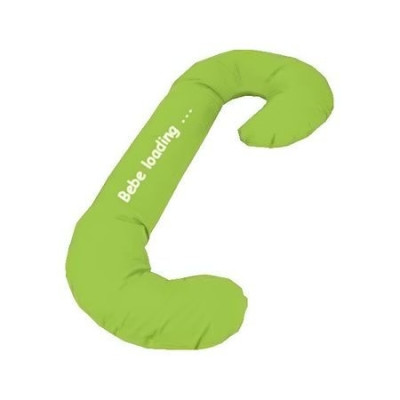 Perna personalizata de gravide si alaptare cu husa detasabila cu mesaj Deseda-Verde
