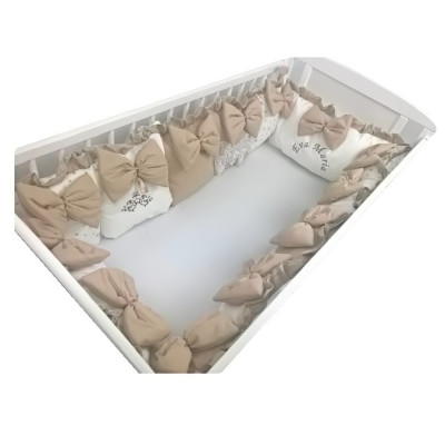 Aparatori din 13 pernute LUX by Deseda pt pat 120x 60 cm Bej