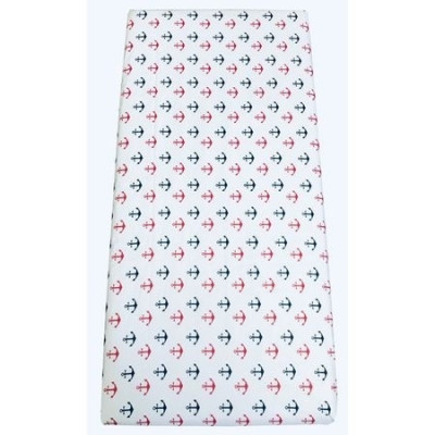 Cearsaf cu elastic roata cu imprimeu Ancore-160*80 cm