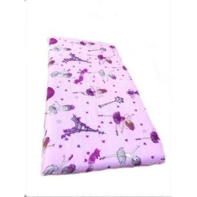 Cearsaf cu elastic roata cu imprimeu Balerine-160*80 cm