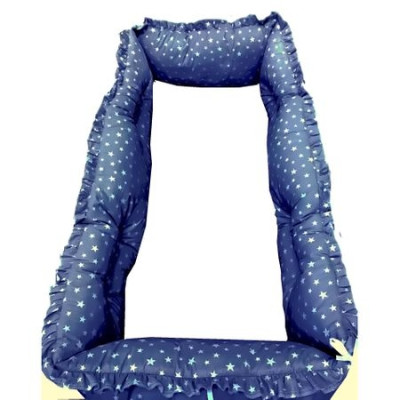 Set aparatori protectii laterale super groase stelute albe pe bleumarin 120×60 CM Deseda