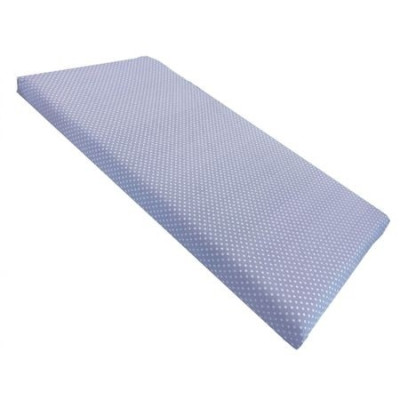 Cearsaf cu elastic roata cu imprimeu Buline albe pe albastru-140*70 cm
