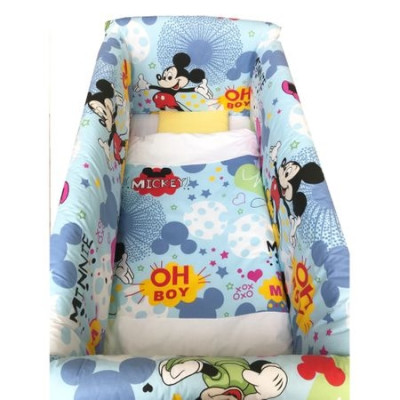 Aparatori laterale protectii pat 120x60 cm Deseda Maxi Mickey Mouse