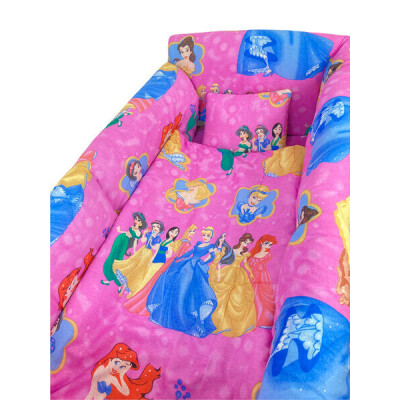 Lenjerie de pat bebelusi CN 140x70 cm cu aparatori Maxi Deseda Prințese din poveste