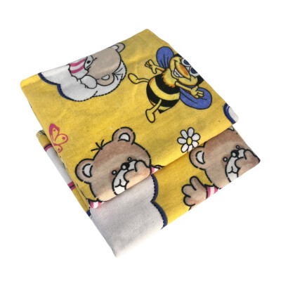 Set 4 scutece finet Deseda 70x70cm Deseda Ursi pe galben