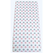 Cearsaf cu elastic pe colt cu imprimeu Ancore-120*60 cm