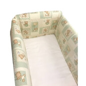 Lenjerie de patut bebelusi 140x70 cm cu aparatori Maxi La joaca