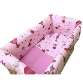 Lenjerie de patut bebelusi 120x60 cm cu aparatori Maxi Balerine