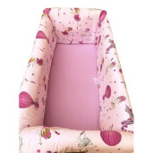 Lenjerie de patut bebelusi 140x70 cm cu aparatori Maxi Balerine