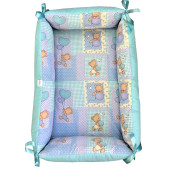 Reductor Personalizat Bebe Nest Deseda Ursi in carouri pe albastru