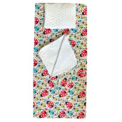 Set 3 piese de iarna paturica cu cearsaf si pernuta pentru pat 140x70 cm Deseda Buburuze colorate