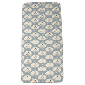 Set 3 piese pat 120x60 cm cu cearsaf paturica si perna Norisori zambareti albastru