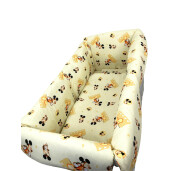Lenjerie de pat bebelusi CN 140x70 cm cu aparatori Maxi Deseda Mickey pe galben
