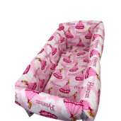 Lenjerie de pat bebelusi CN 120x0 cm cu aparatori Maxi Deseda Prințese la bal
