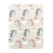 Paturica dubla din bumbac Unicorni