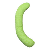 Perna de gravide, alăptare și antireflux, cu husa detașabilă Deseda tip Cornulet Buline pe verde