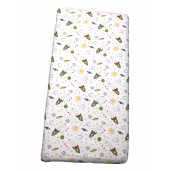 Lenjerie de pat bebelusi cu aparatori laterale pufoase Deseda Aventura în spațiu pat 140x70 cm