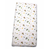 Lenjerie de pat bebelusi cu aparatori laterale pufoase Deseda Aventura în spațiu pat 120x60 cm