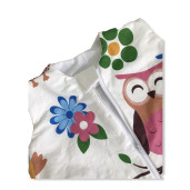 Sac de dormit cu picioare Deseda Bufnite cu maro - 1-3 ani