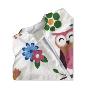 Sac de dormit cu picioare Deseda Bufnite cu maro - 3-5 ani