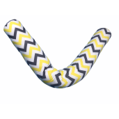 Perna cilindru 1,6m Deseda Zig Zag galben-negru