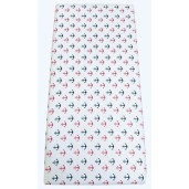 Cearsaf cu elastic roata cu imprimeu Ancore-120*60 cm