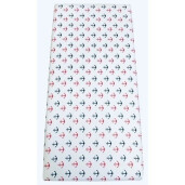 Cearsaf cu elastic roata cu imprimeu Ancore-160*80 cm