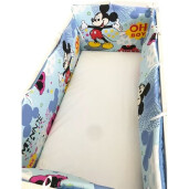 Aparatori laterale protectii laterale pat pufoase 120x60 cm h39cm Deseda Mickey Mouse