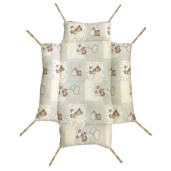 Reductor Personalizat Bebe Bed Nest cu paturica si pernuta antiplagiocefalie Deseda Ursi in carouri bej