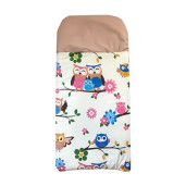Sac de dormit buzunar de iarna 1-3 ani Bufnite cu maro